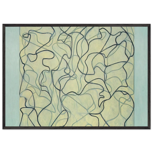First Letter - 2009 - Brice Marden Framed Art Print – Black Wooden Frame - Default Title - -Framed Art Print