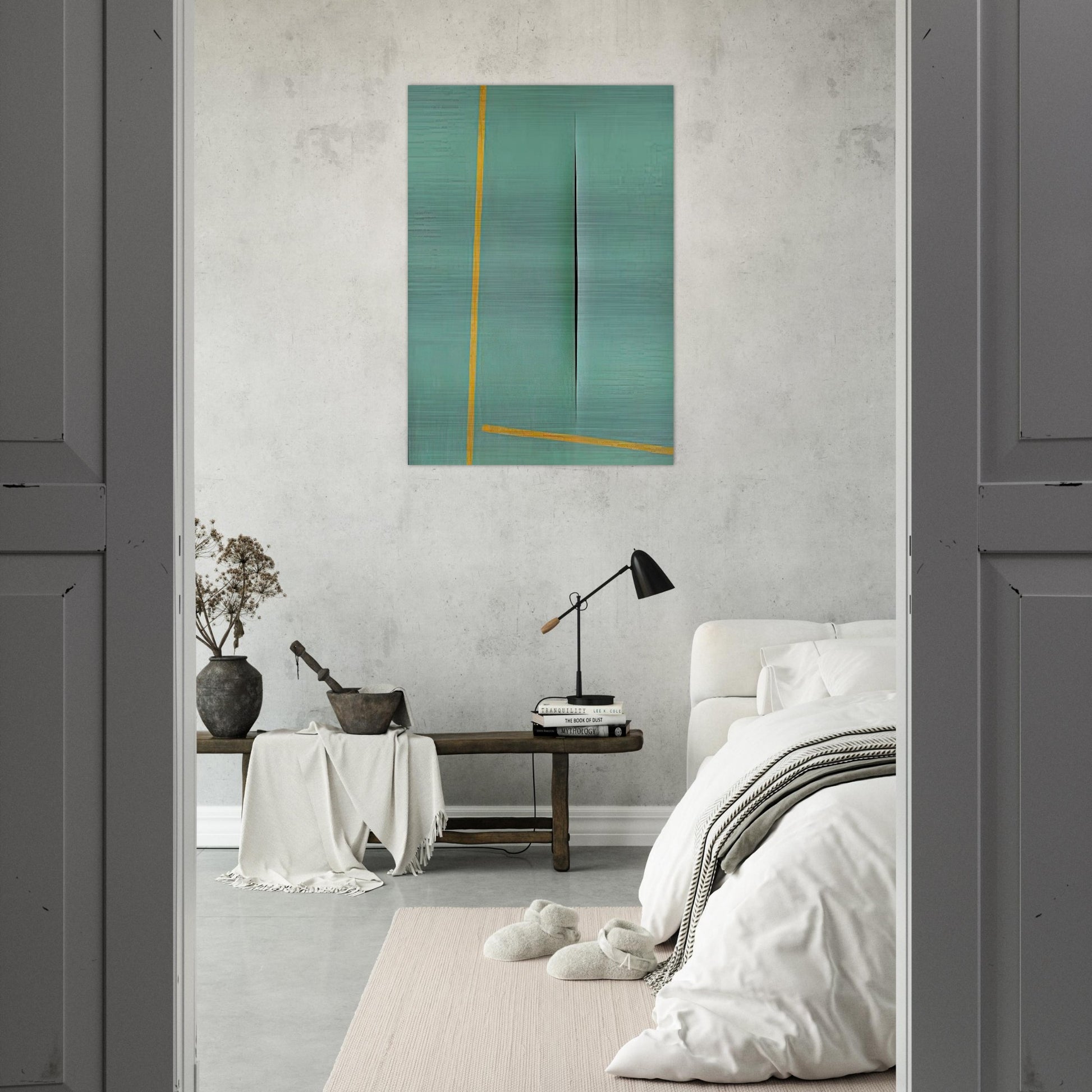 Concept Spatiale - 1964 - Lucio Fontana Brushed Aluminum Print - 70x100 cm / 28x40 inches | Lucio Fontana Aluminum Print | Lucio Fontana Prints