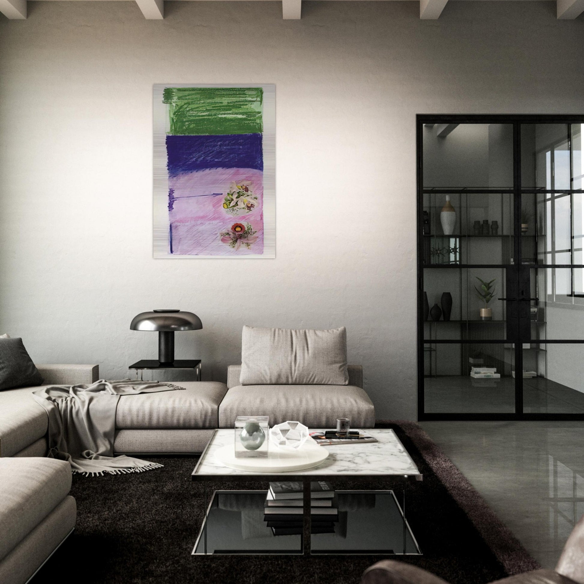 Untitled - 1978 - Mira Schendel Brushed Aluminum Print - 70x100 cm / 28x40 inches | Mira Schendel Aluminum Print | Mira Schendel Prints