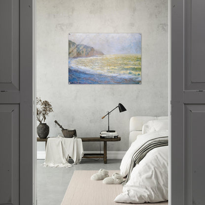 Cliff at Pourville - claude monet Acrylic Print - 70x100 cm / 28x40″ inches