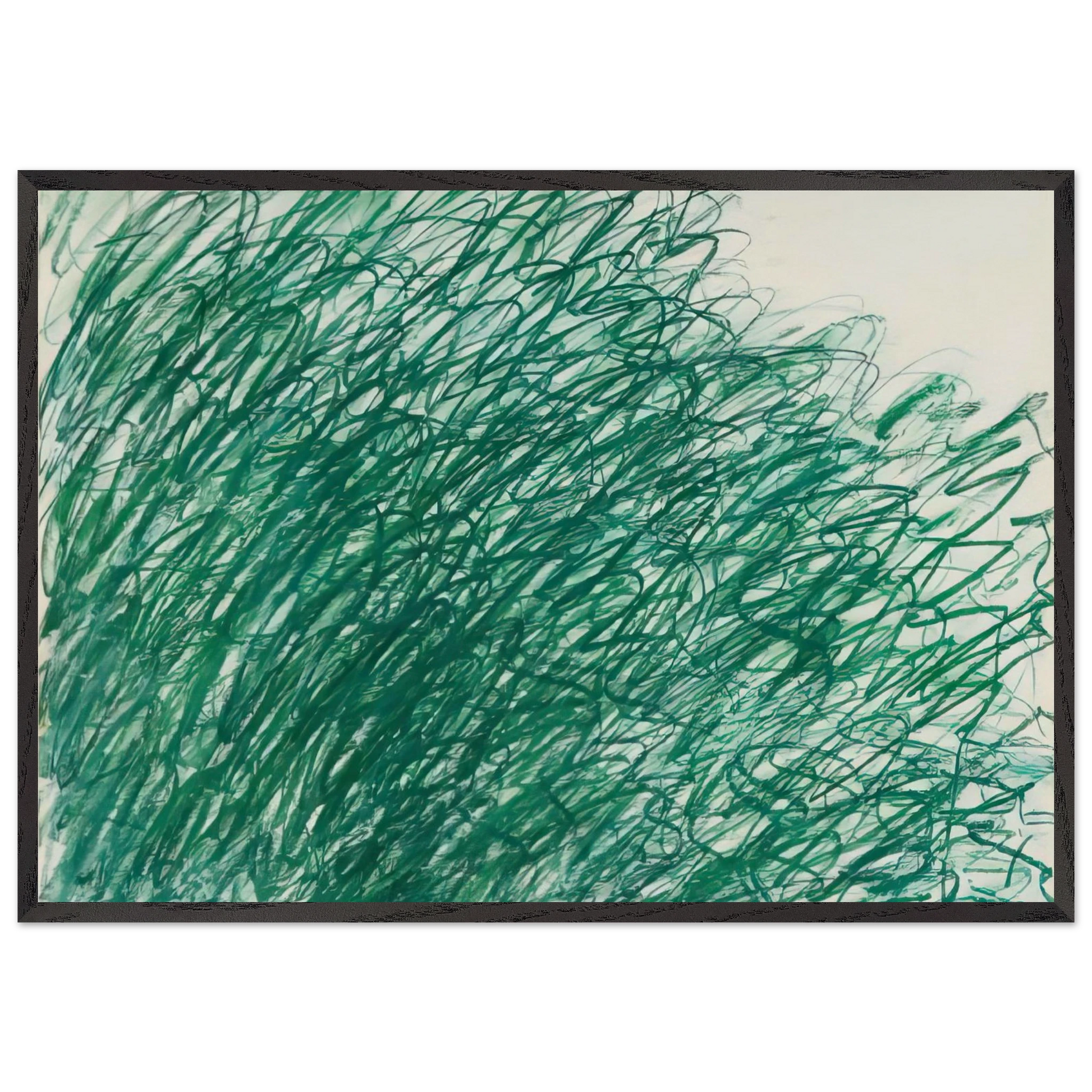 Returning from Tonnicoda - Cy Twombly Framed Art Print – Black Wooden Frame - Default Title - -Framed Art Print