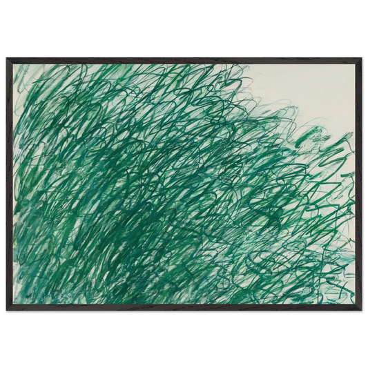 Returning from Tonnicoda - Cy Twombly Framed Art Print – Black Wooden Frame - Default Title - -Framed Art Print