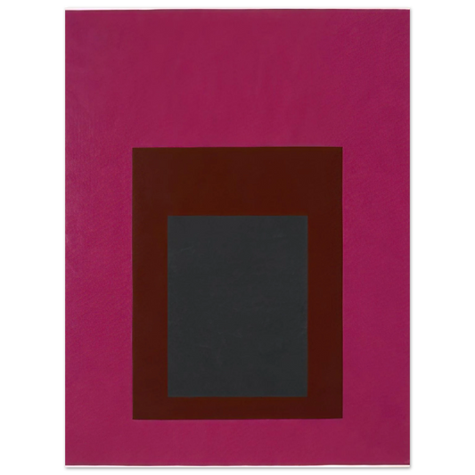 Josef Albers - HOMAGE TO THE SQUARE GUARDED 1952 Fine Art Poster - Default Title