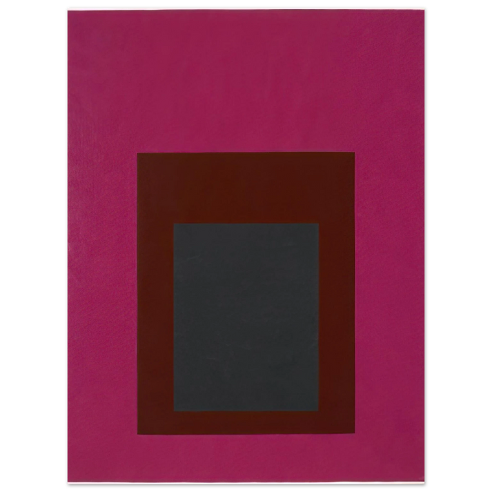 Josef Albers - HOMAGE TO THE SQUARE GUARDED 1952  75x100 cm / 30x40inches Fine Art Poster