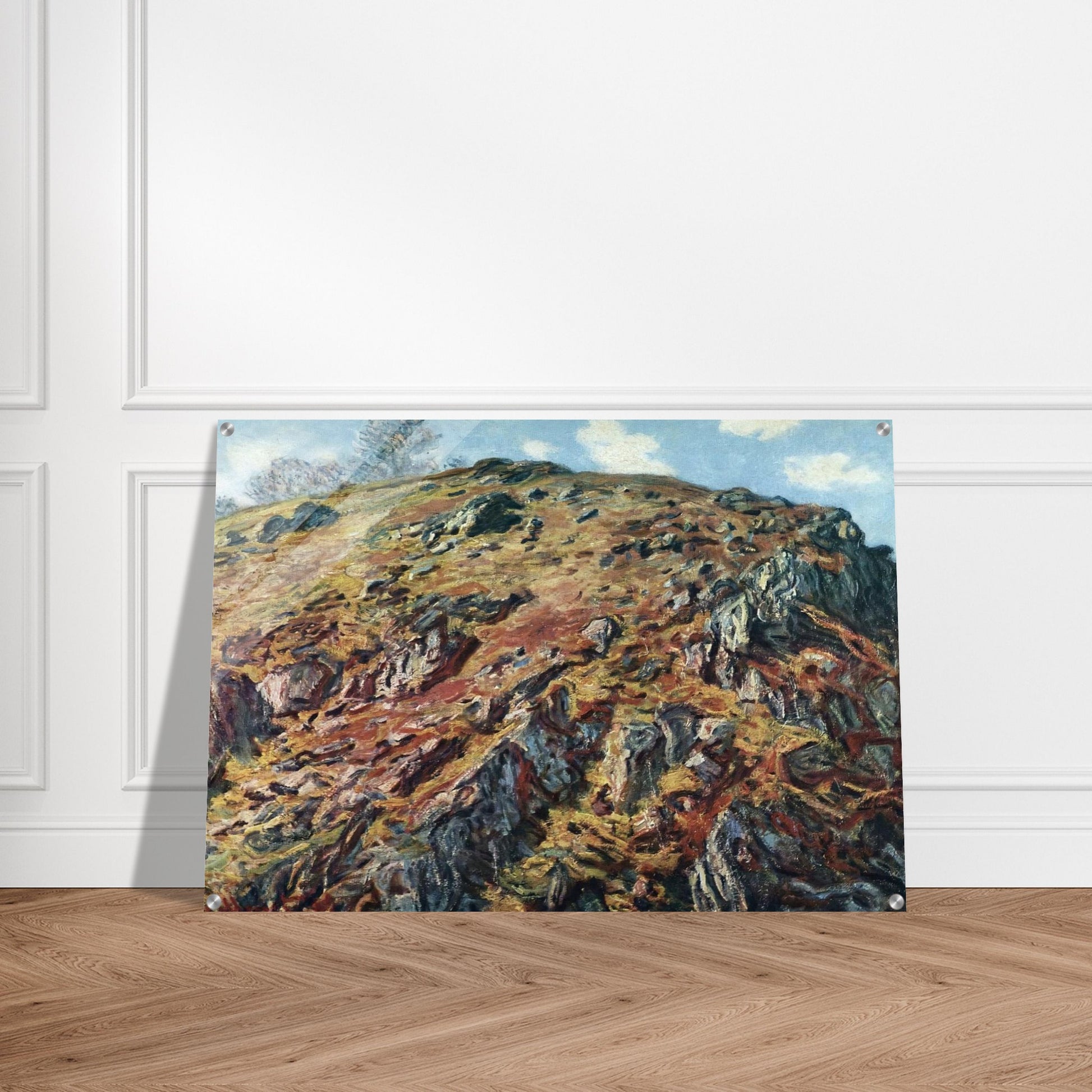 Study of Rocks - claude monet Acrylic Print - 70x100 cm / 28x40″ inches