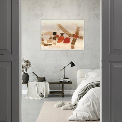 Dongo - 1964 - Julius Bissier Brushed Aluminum Print - 70x100 cm / 28x40 inches | Julius Bissier Aluminum Print | Julius Bissier Prints