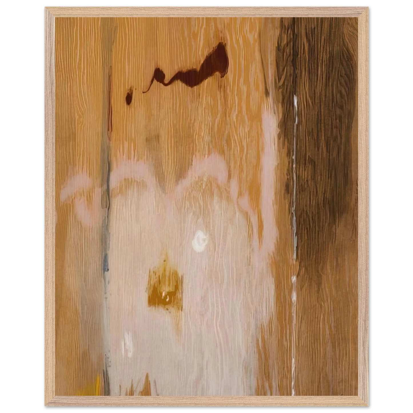 Helen Frankenthaler - Tales of Genji VI - 1998 Wall art - 30x45 cm / 12x18 inches - Premium Wooden Framed Poster With Fine Art Paper - White frame