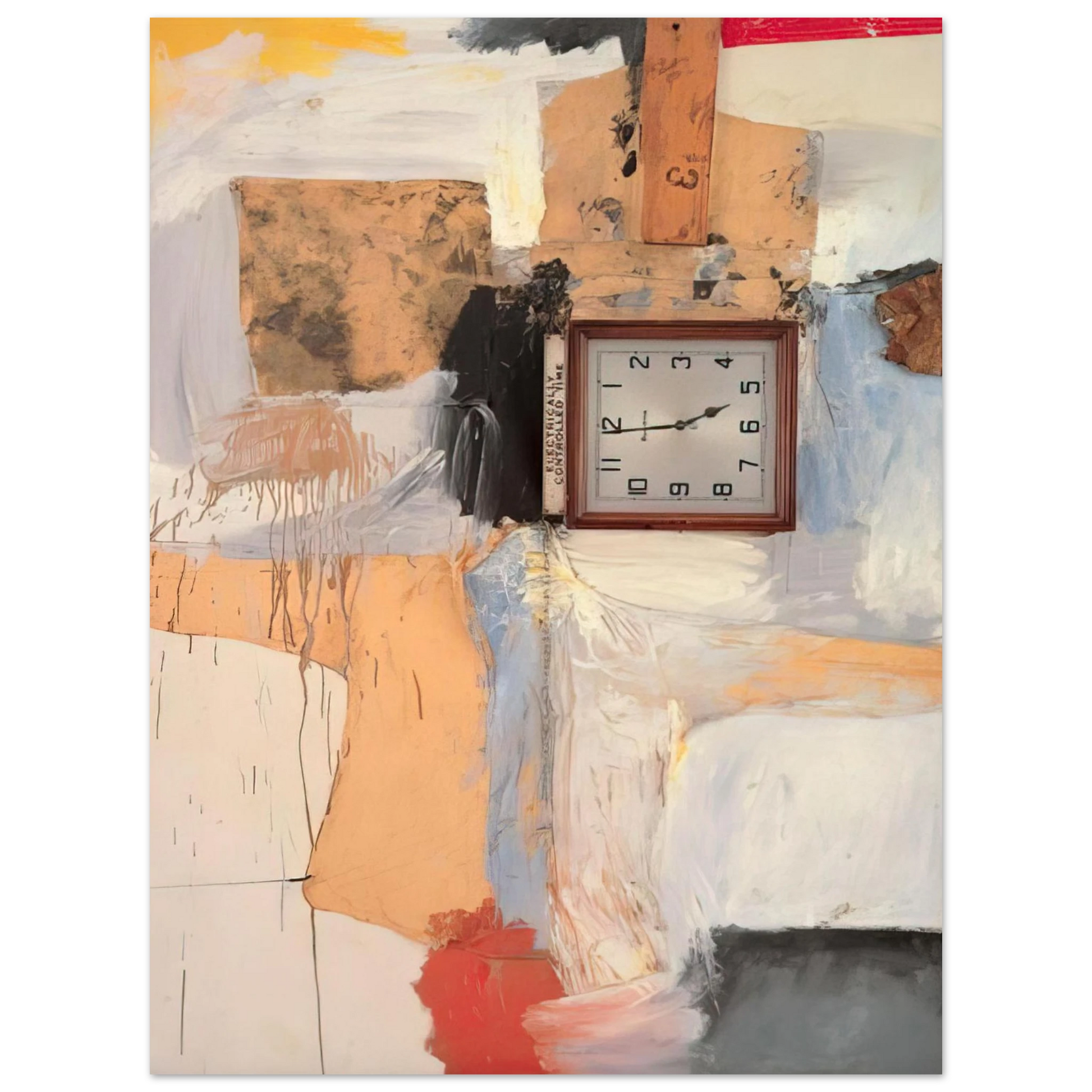 Robert Rauschenberg - THIRD TIME PAINTING 1961 Fine Art Poster - Default Title