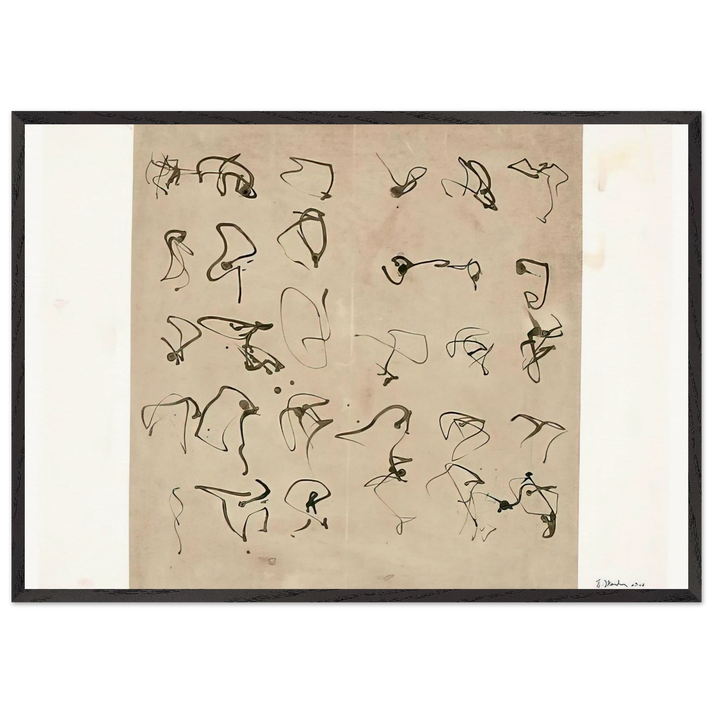 Forgery - 2008 - Brice Marden 70x100 cm / 28x40 inches Framed Art Print – Black Wooden Frame