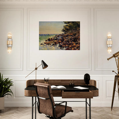 Cap Martin - claude monet Brushed Aluminum Print - 70x100 cm / 28x40 inches | claude monet Aluminum Print | claude monet Prints