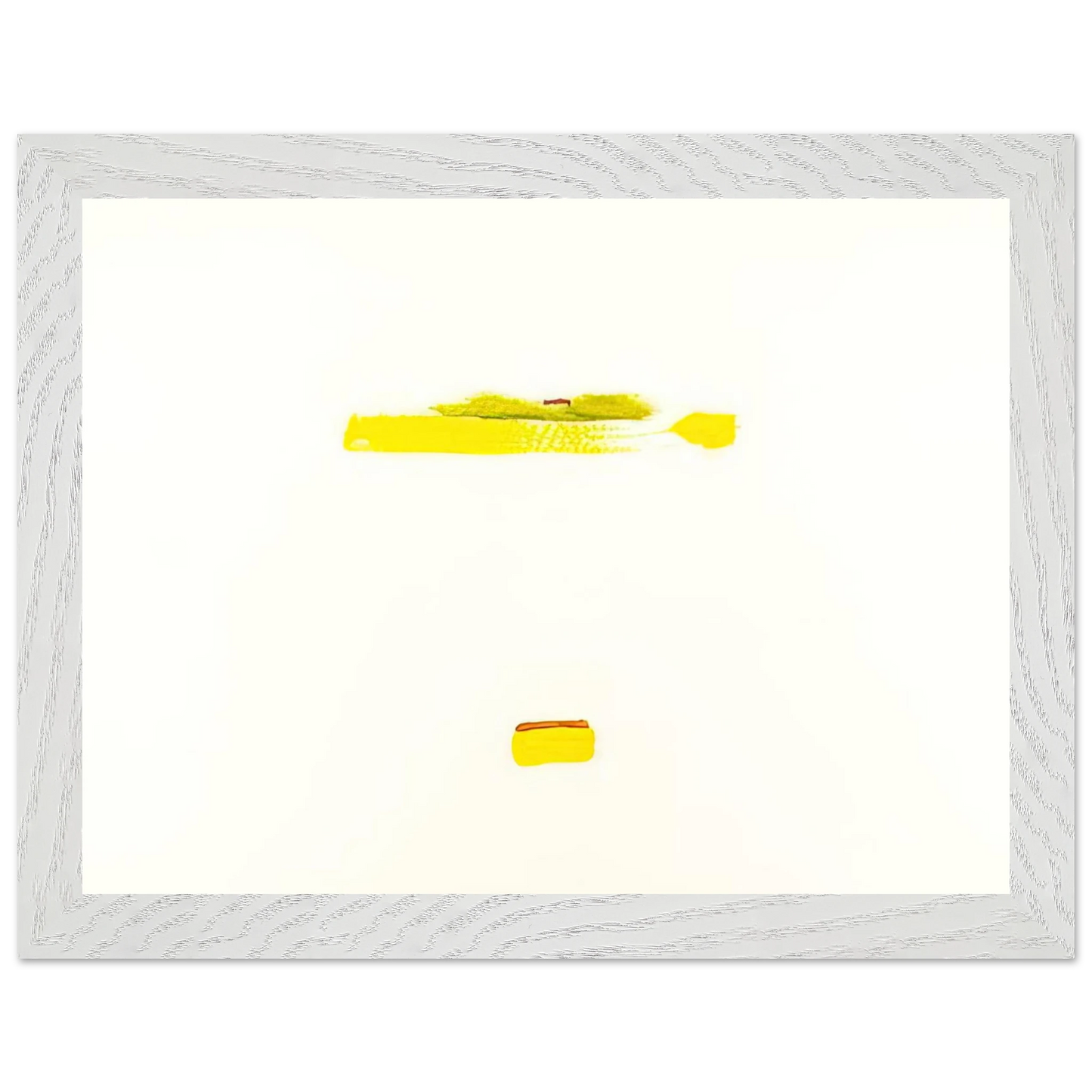 Helen Frankenthaler - New York III - 1972 Wall art - 50x70 cm / 20x28 inches - Premium Wooden Framed Poster With Fine Art Paper - White frame