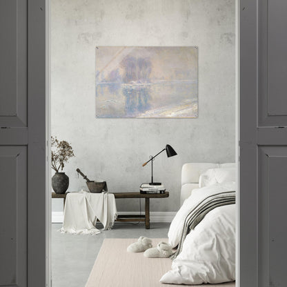 Ice on the Siene at Bennecourt - claude monet Acrylic Print - 70x100 cm / 28x40″ inches