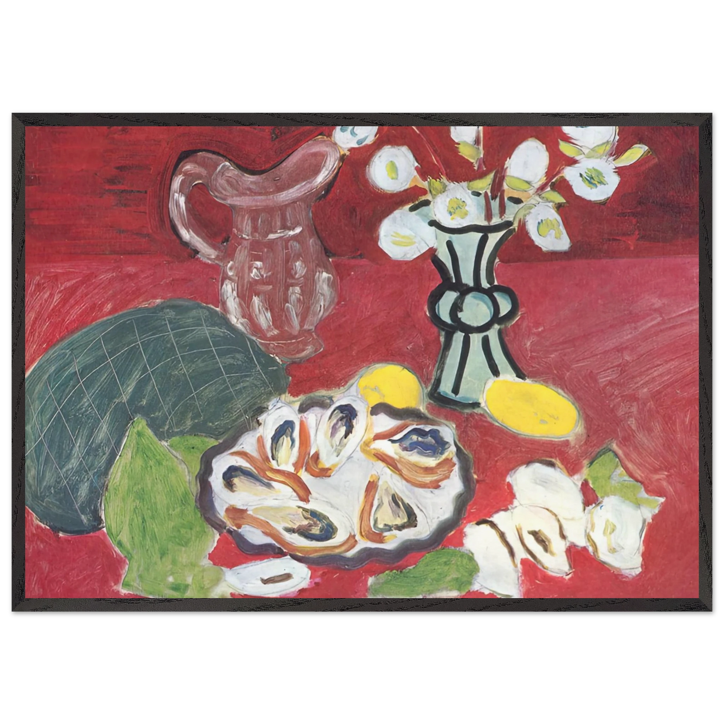 STILL LIFE WITH SHELLFISH 1940 - Henri Matisse Framed Art Print – Black Wooden Frame - Default Title - -Framed Art Print