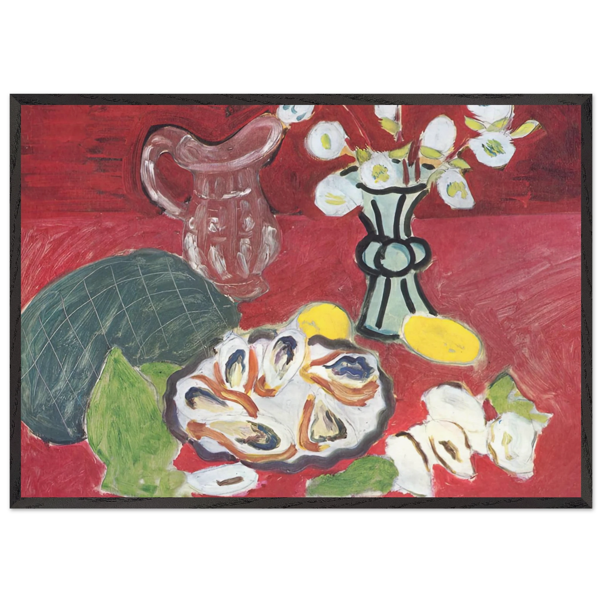 STILL LIFE WITH SHELLFISH 1940 - Henri Matisse Framed Art Print – Black Wooden Frame - Default Title - -Framed Art Print