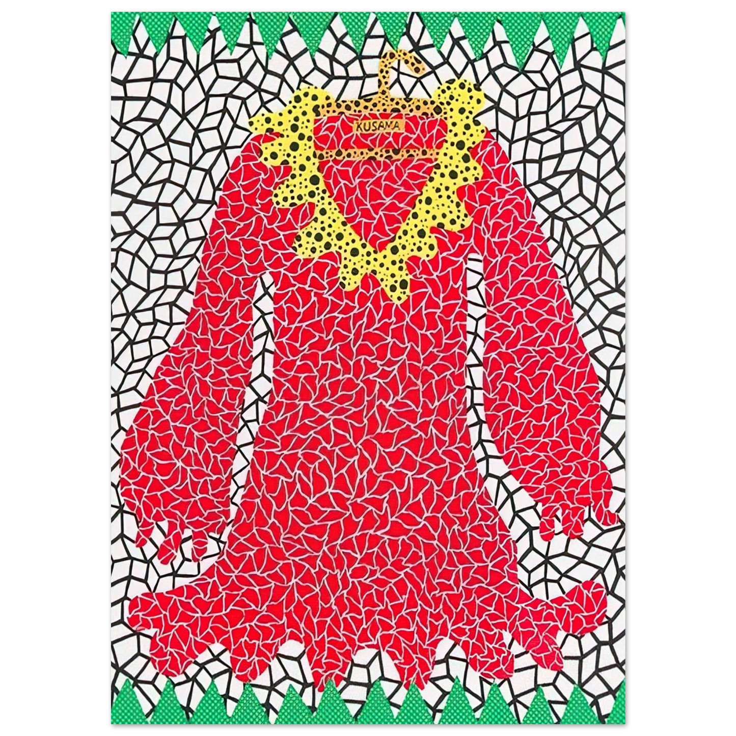 Yayoi Kusama - DRESS 1982 Fine Art Poster - 75x100 cm / 30x40 inches