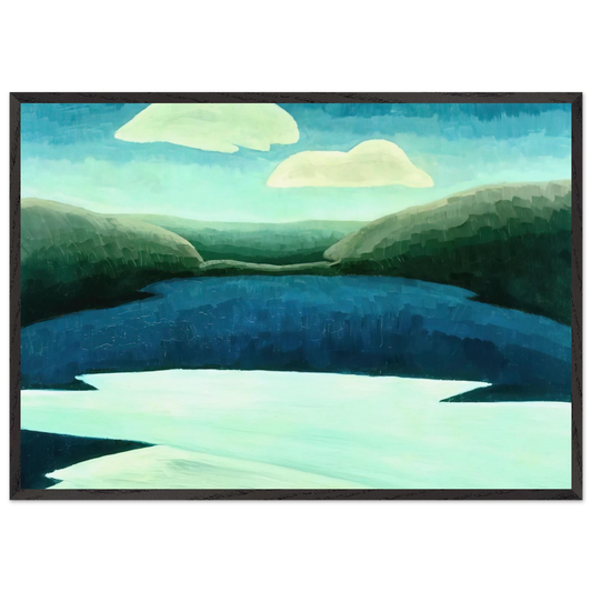 Ice and Clouds - 1931 - Arthur Dove Framed Art Print – Black Wooden Frame - Default Title - -Framed Art Print