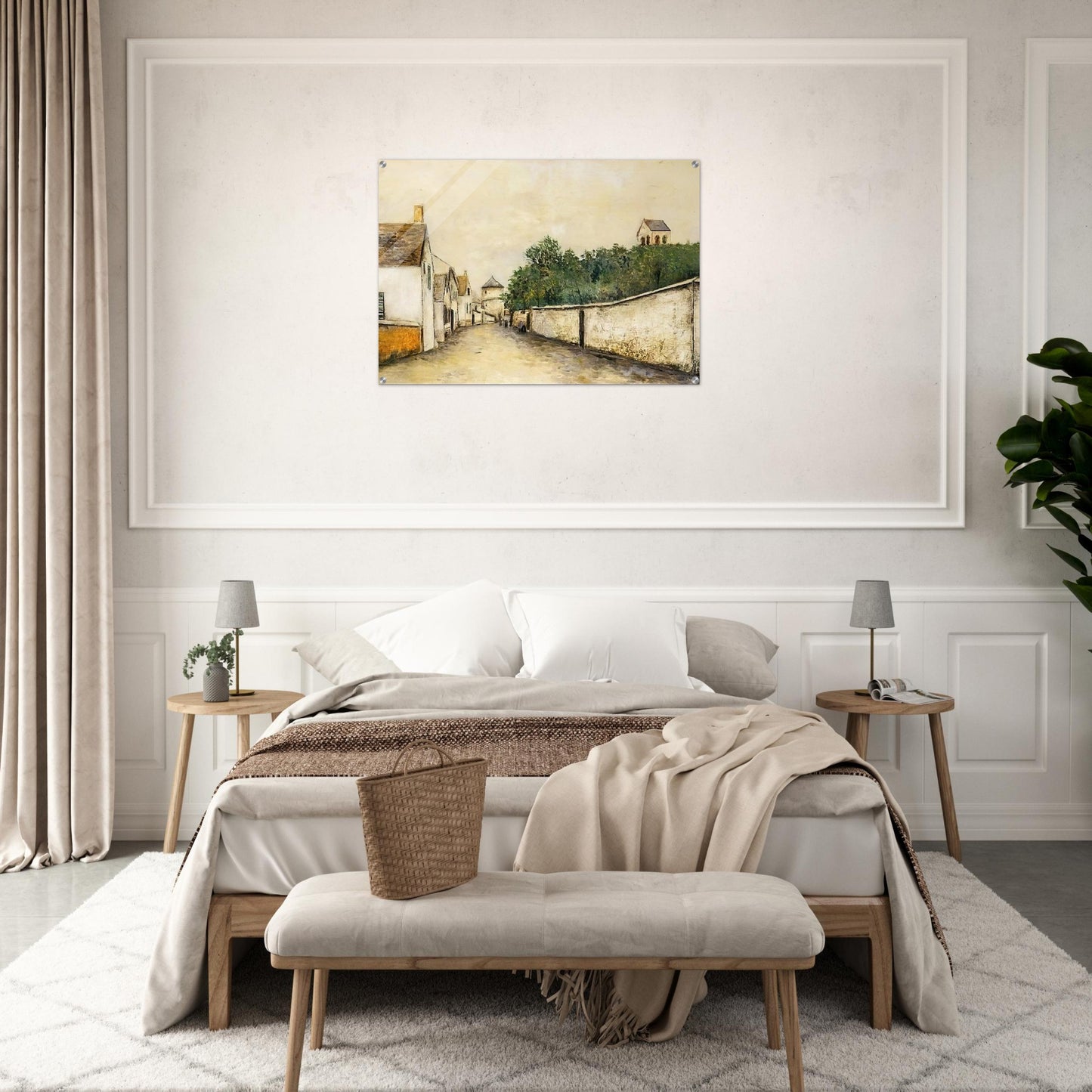 LANDSCAPE - Maurice Utrillo Acrylic Print - 70x100 cm / 28x40″ inches | Maurice Utrillo Wall Art | Maurice Utrillo Prints