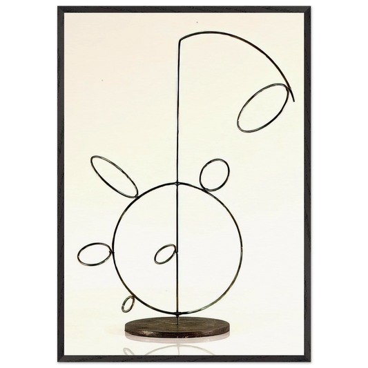 Stabile - 1954 1 - Lolo Soldevilla Framed Art Print – Black Wooden Frame - Default Title - -Framed Art Print