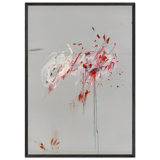 Nine Discourses on Commodus Part III - Cy Twombly Framed Art Print – Black Wooden Frame - Default Title - -Framed Art Print