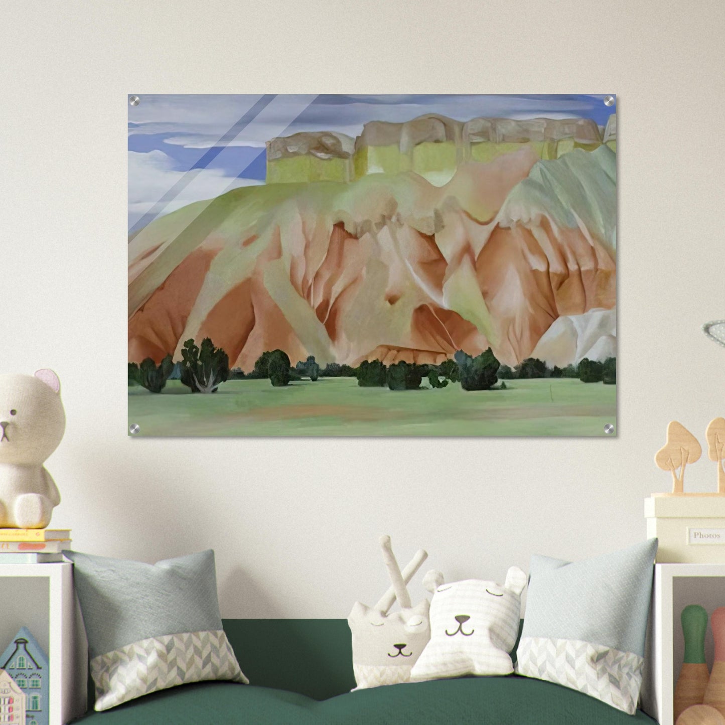 My Backyard - Georgia O'Keeffe Acrylic Print - 70x100 cm / 28x40″ inches | Georgia O'Keeffe Wall Art | Georgia O'Keeffe Prints