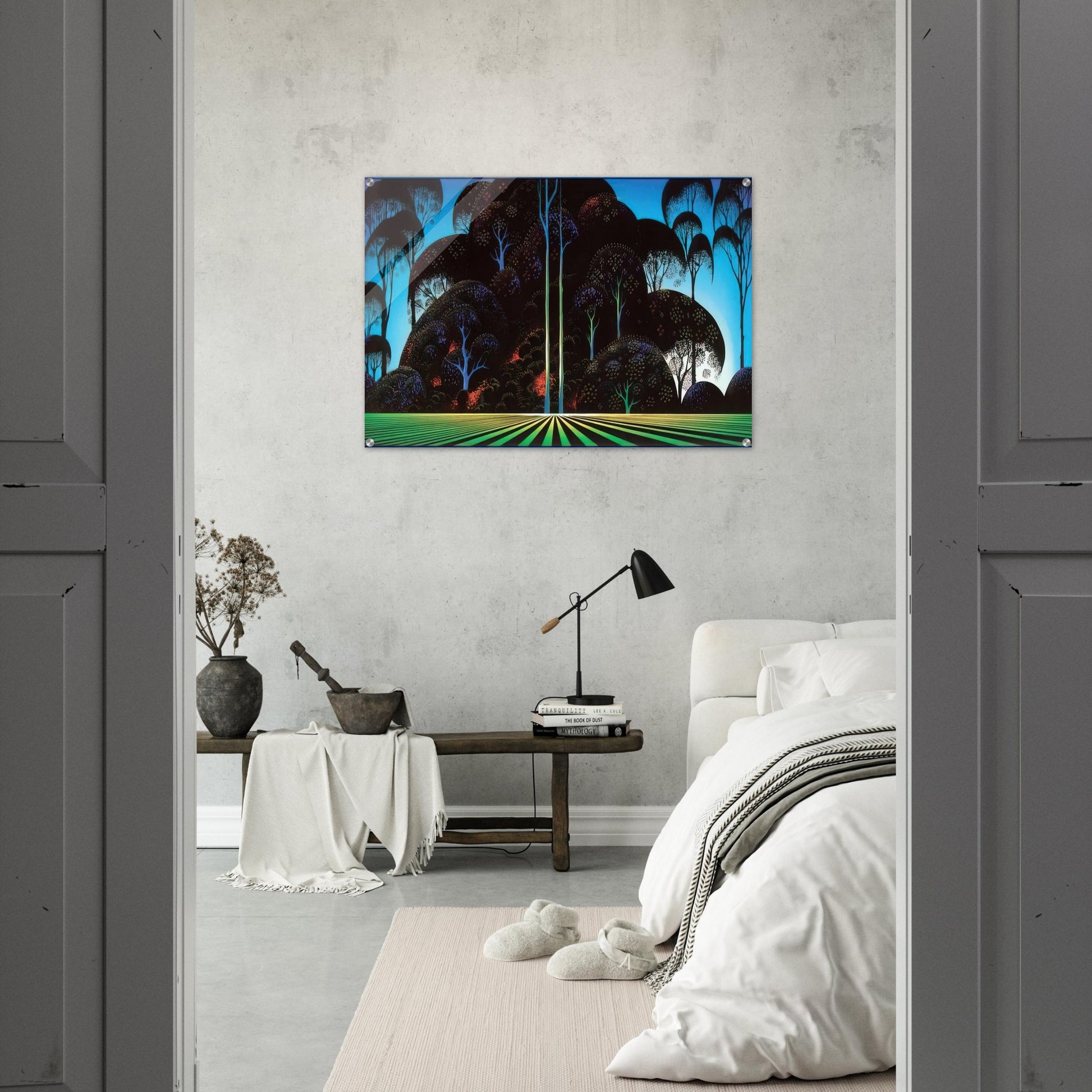 Forest Bouquet - Eyvind Earle Acrylic Print - 70x100 cm / 28x40″ inches | Eyvind Earle Wall Art | Eyvind Earle Prints