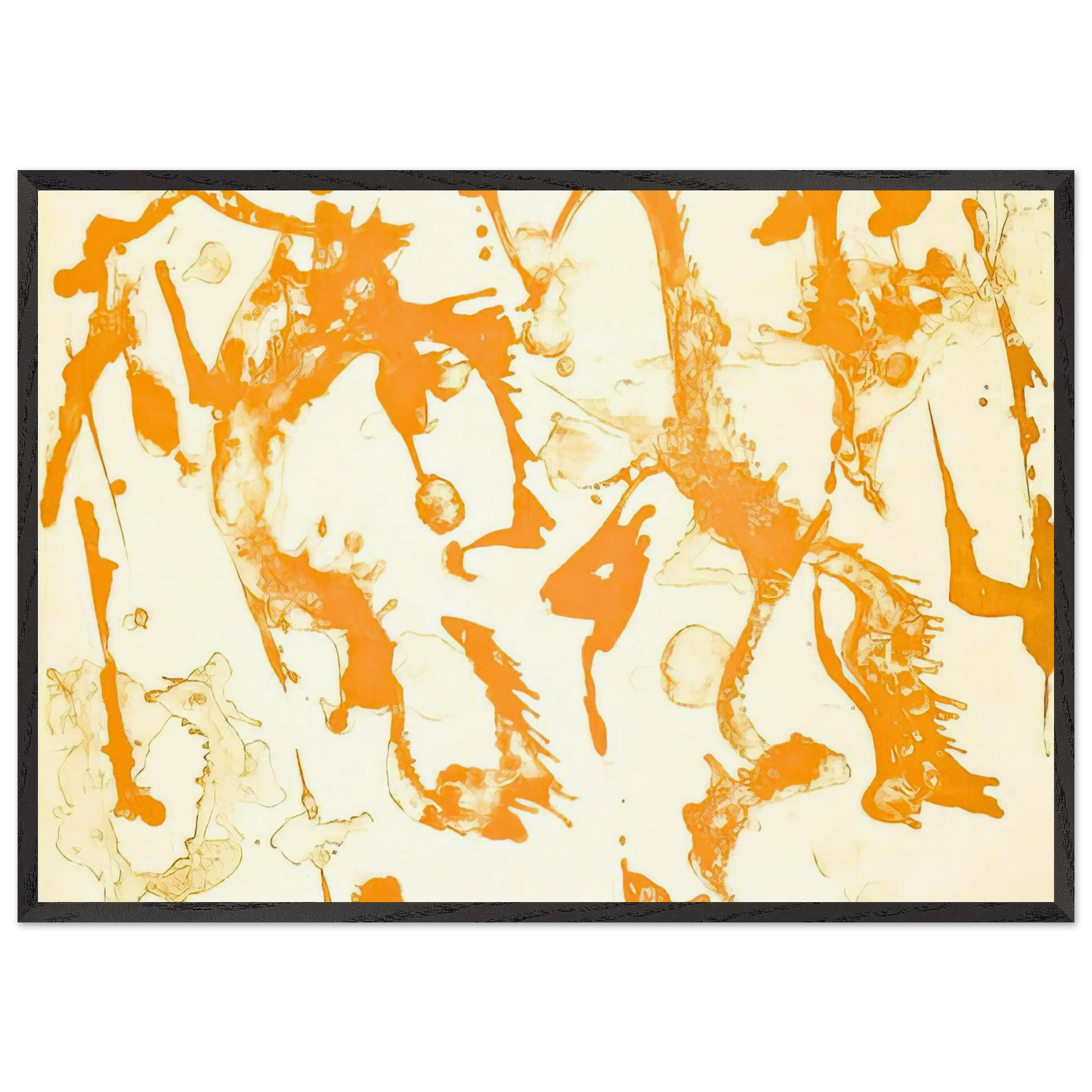 Gold Stone - Lee Krasner Framed Art Print – Black Wooden Frame - Default Title - -Framed Art Print