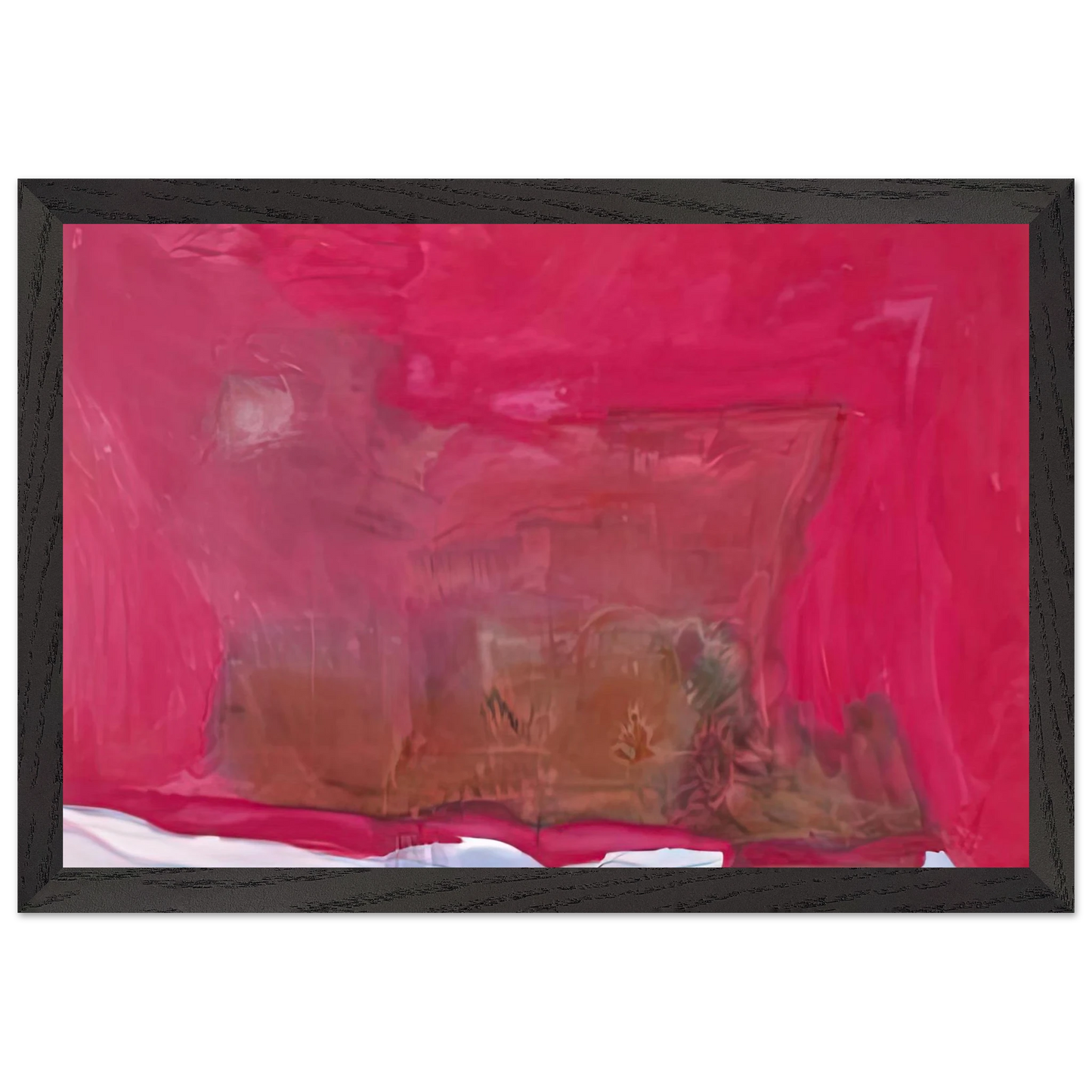 Helen Frankenthaler - Renaissance, 1971- Wall Art - 21x29.7 cm / 8x12" - Premium Wooden Framed Poster With Fine Art Paper - White frame