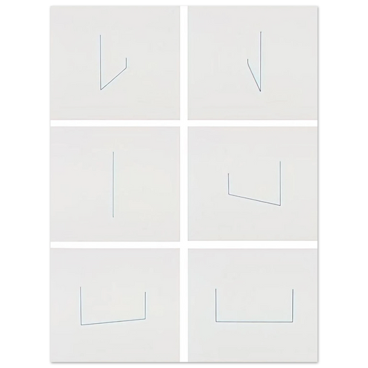 Fred Sandback - Six Lithographs - 1975 Fine Art Poster - Default Title