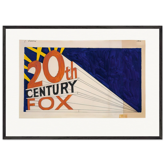TRADEMARK 7 1962 - Edward Ruscha Framed Art Print – Black Wooden Frame - Default Title - -Framed Art Print