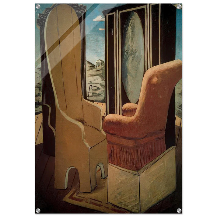 FURNITURE IN THE VALLEY - Giorgio de Chirico Acrylic Print - 70x100 cm / 28x40″ inches