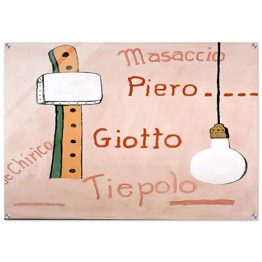 PANTHEON 1973 - Philip Guston Acrylic Print - 70x100 cm / 28x40″ inches