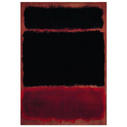 Black in Deep Red - 1957 - Mark Rothko Brushed Aluminum Print - 70x100 cm / 28x40 inches | Mark Rothko Aluminum Print | Mark Rothko Prints