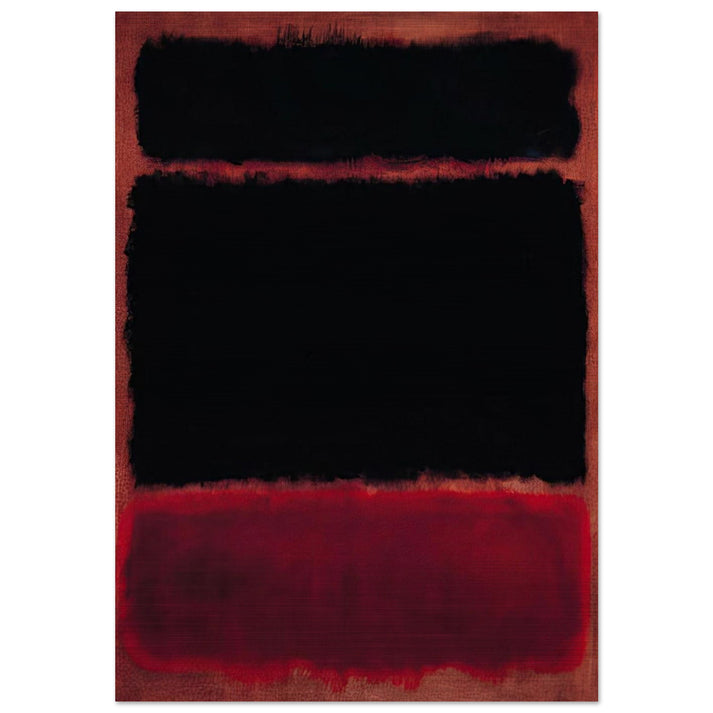 Black in Deep Red - 1957 - Mark Rothko Brushed Aluminum Print - 70x100 cm / 28x40 inches | Mark Rothko Aluminum Print | Mark Rothko Prints