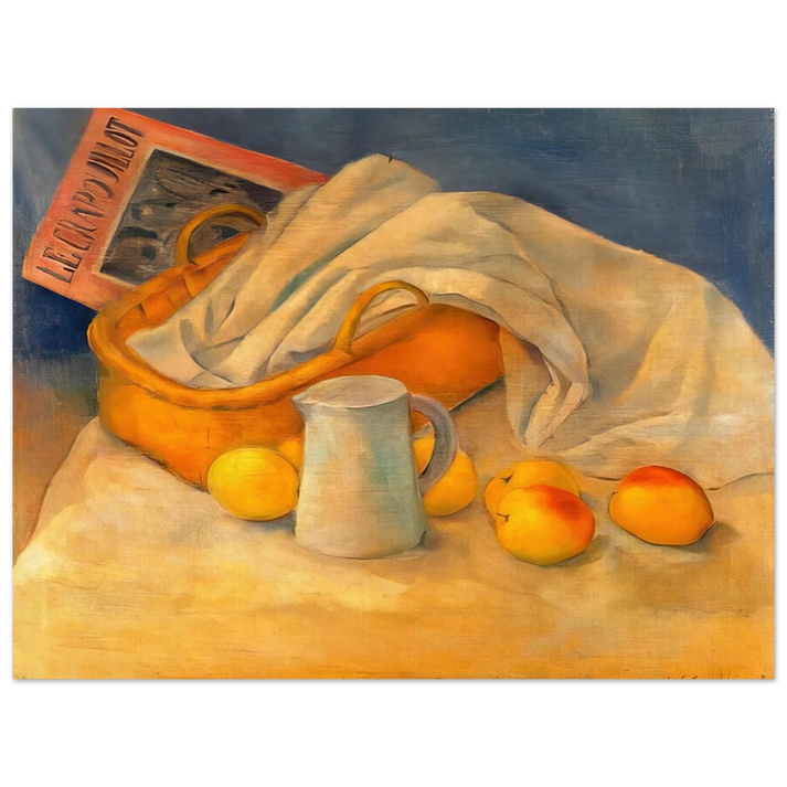 Esteban Vicente - STILL LIFE WITH LE CRAPOUILLOT 1925  75x100 cm / 30x40inches Fine Art Poster