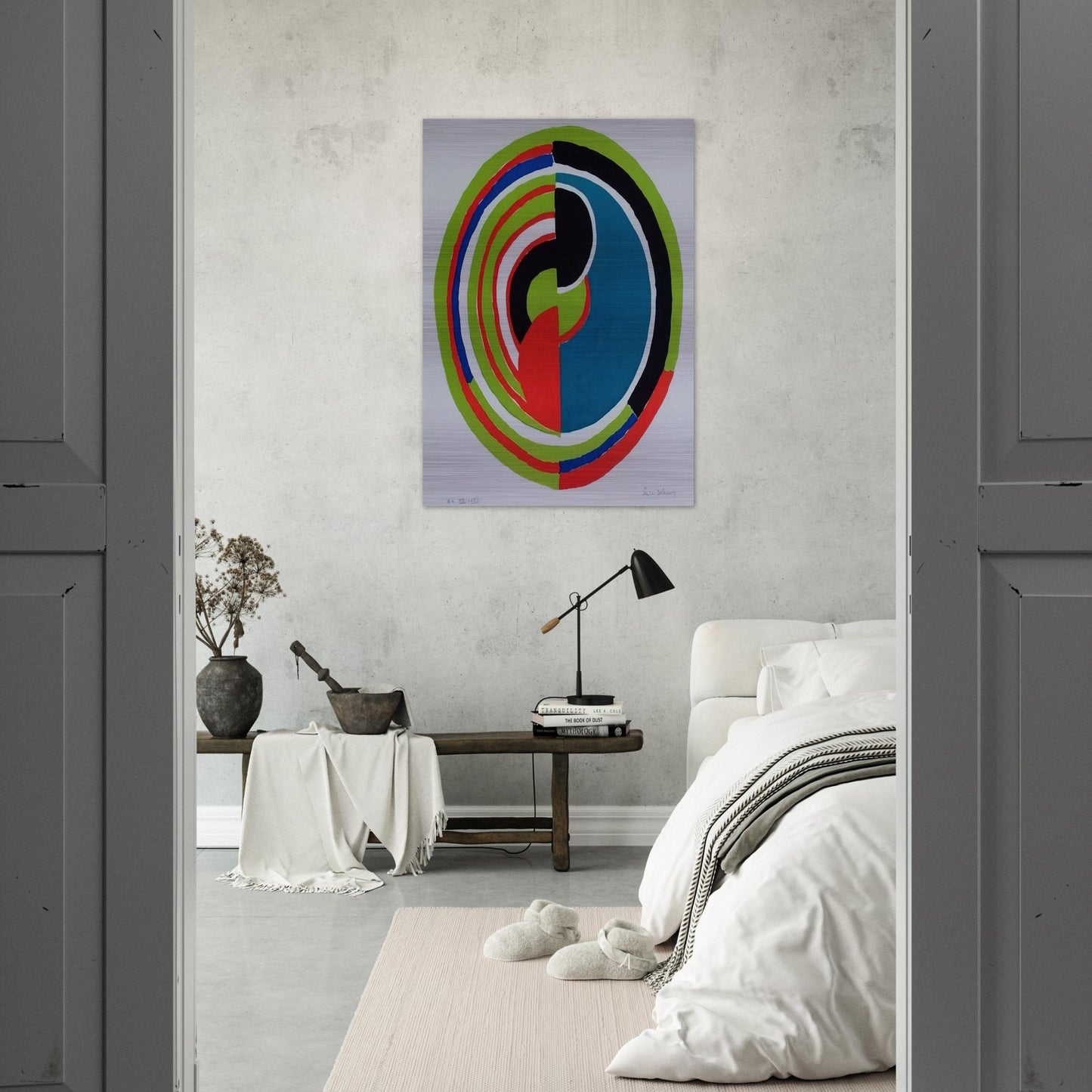 ABSTRACT SWIRL - Sonia Delaunay Brushed Aluminum Print - 70x100 cm / 28x40 inches | Sonia Delaunay Aluminum Print | Sonia Delaunay Prints