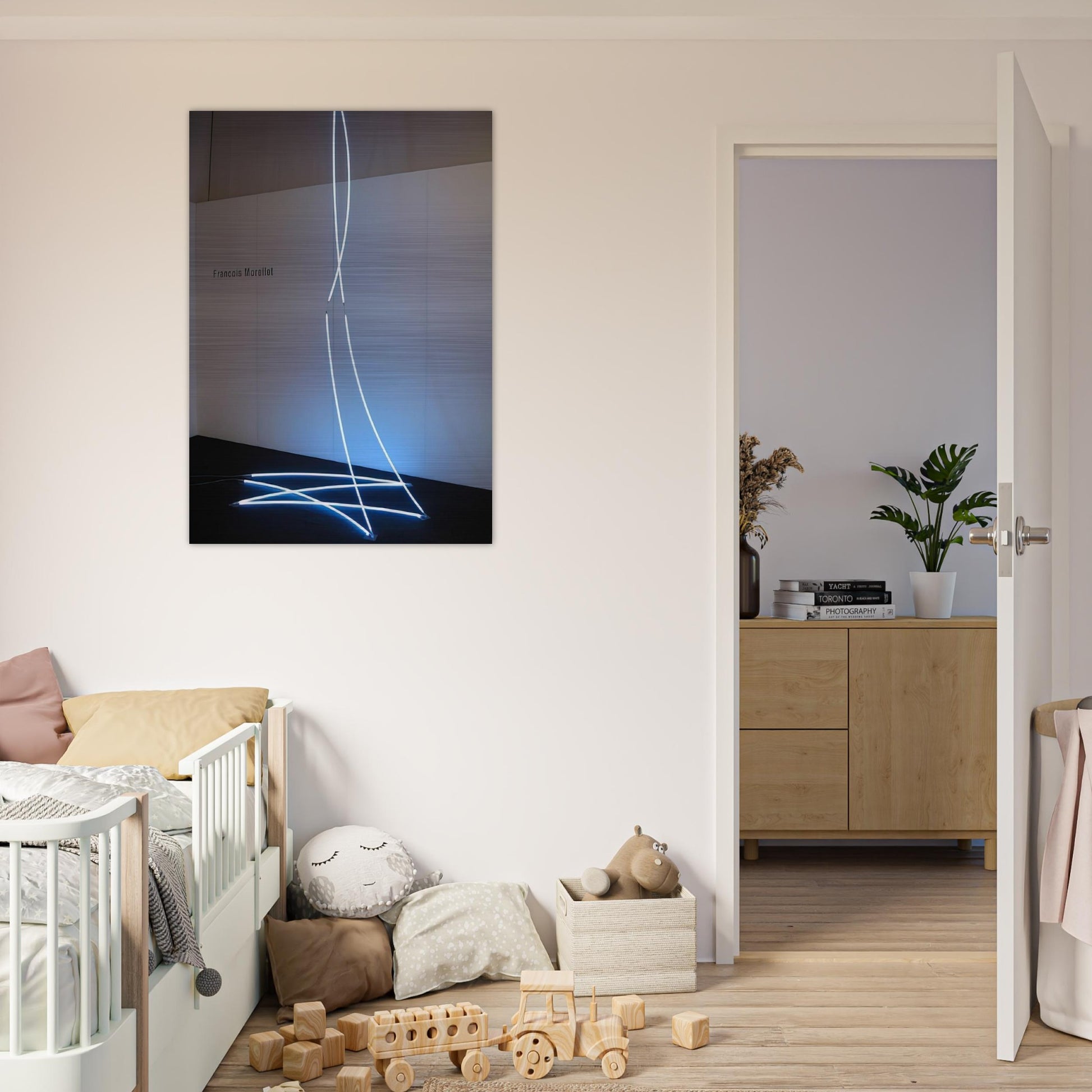 Lamentable Despicable - 2008 - Francois Morellet Brushed Aluminum Print - 70x100 cm / 28x40 inches | Francois Morellet Aluminum Print | Francois Morellet Prints