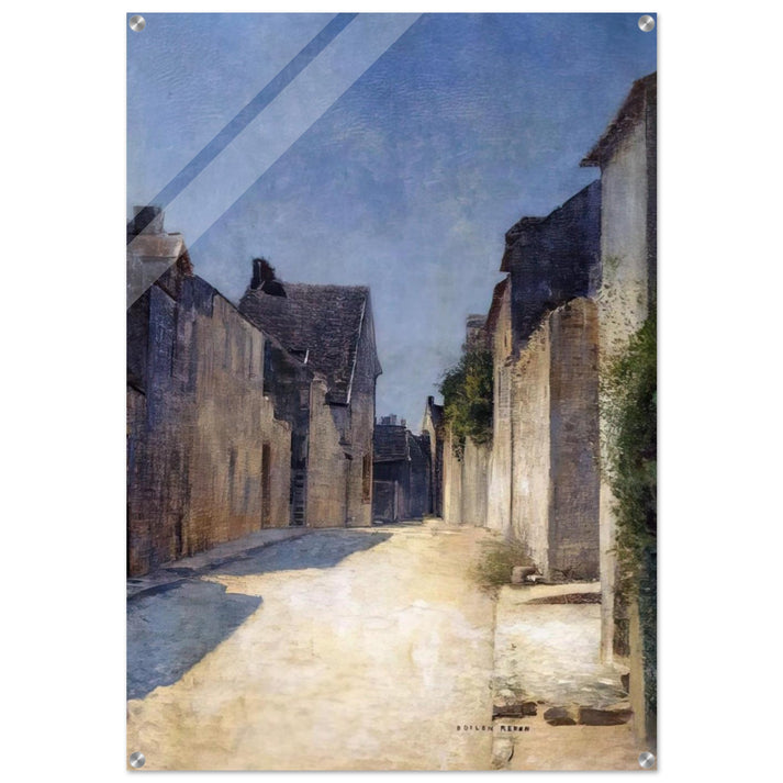 STREET IN SAMOIS 1888 - Odilon Redon Acrylic Print - 70x100 cm / 28x40″ inches
