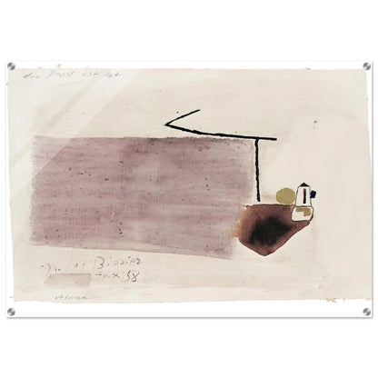 14.X.58 - 1958 - Julius Bissier Acrylic Print - 70x100 cm / 28x40″ inches | Julius Bissier Wall Art | Julius Bissier Prints