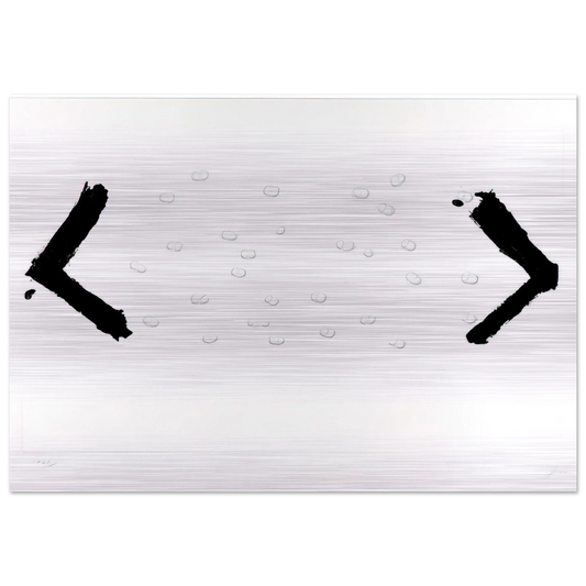 LES HARICOTS 1969 - Antoni Tapies Brushed Aluminum Print - 70x100 cm / 28x40 inches | Antoni Tapies Aluminum Print | Antoni Tapies Prints