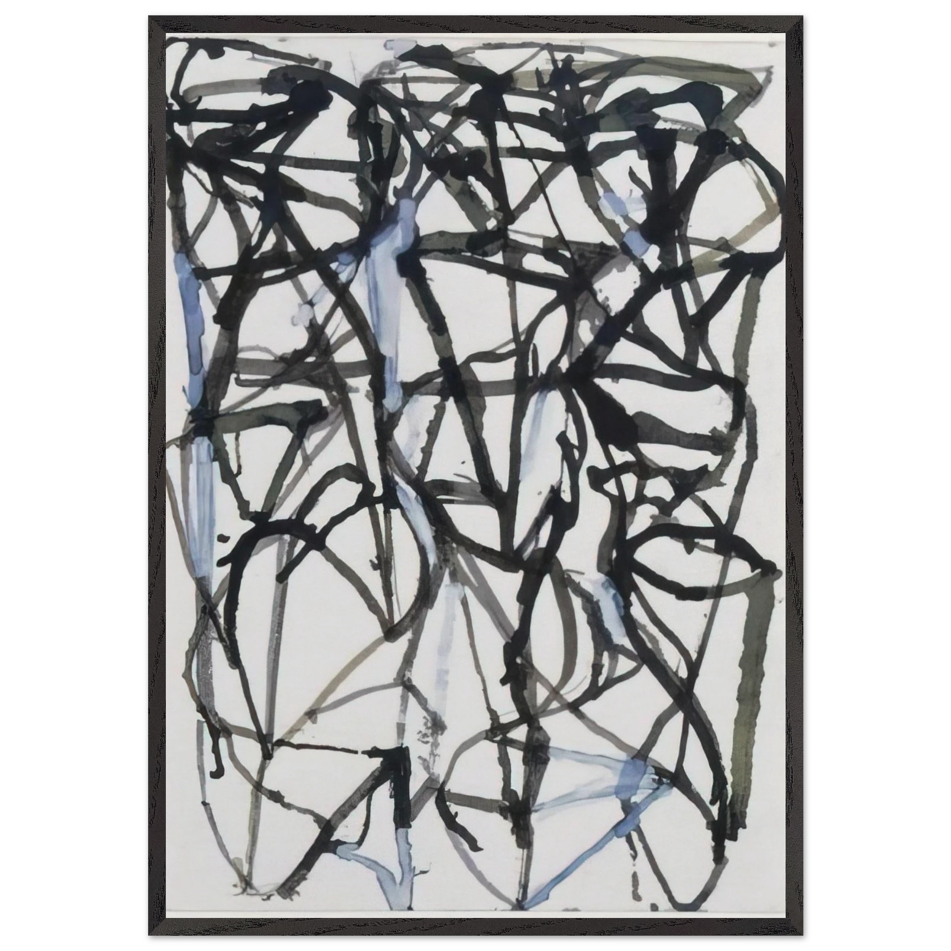 Workbook--Hydra Tampere NYC Bucks Co - 1988 - Brice Marden Framed Art Print – Black Wooden Frame - Default Title - -Framed Art Print
