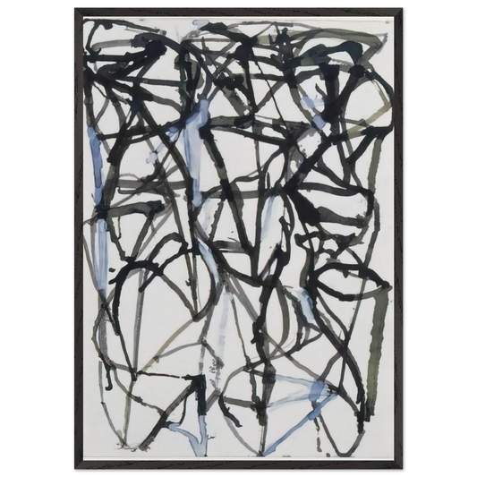 Workbook--Hydra Tampere NYC Bucks Co - 1988 - Brice Marden Framed Art Print – Black Wooden Frame - Default Title - -Framed Art Print
