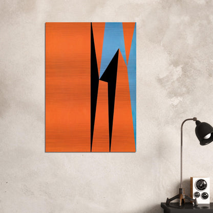 Dichotomic Organization - 1959 - Lorser Feitelson Brushed Aluminum Print - 70x100 cm / 28x40 inches | Lorser Feitelson Aluminum Print | Lorser Feitelson Prints