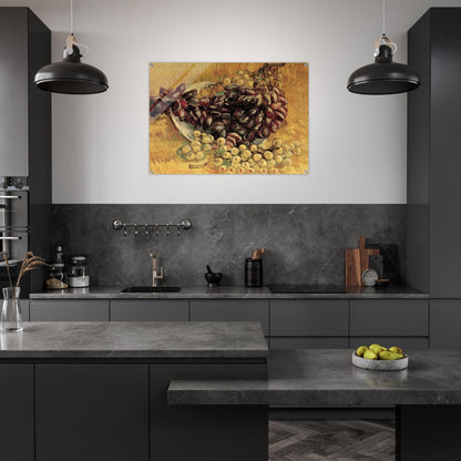 Still Life with Grapes - Vincent van Gogh Acrylic Print - 70x100 cm / 28x40″ inches