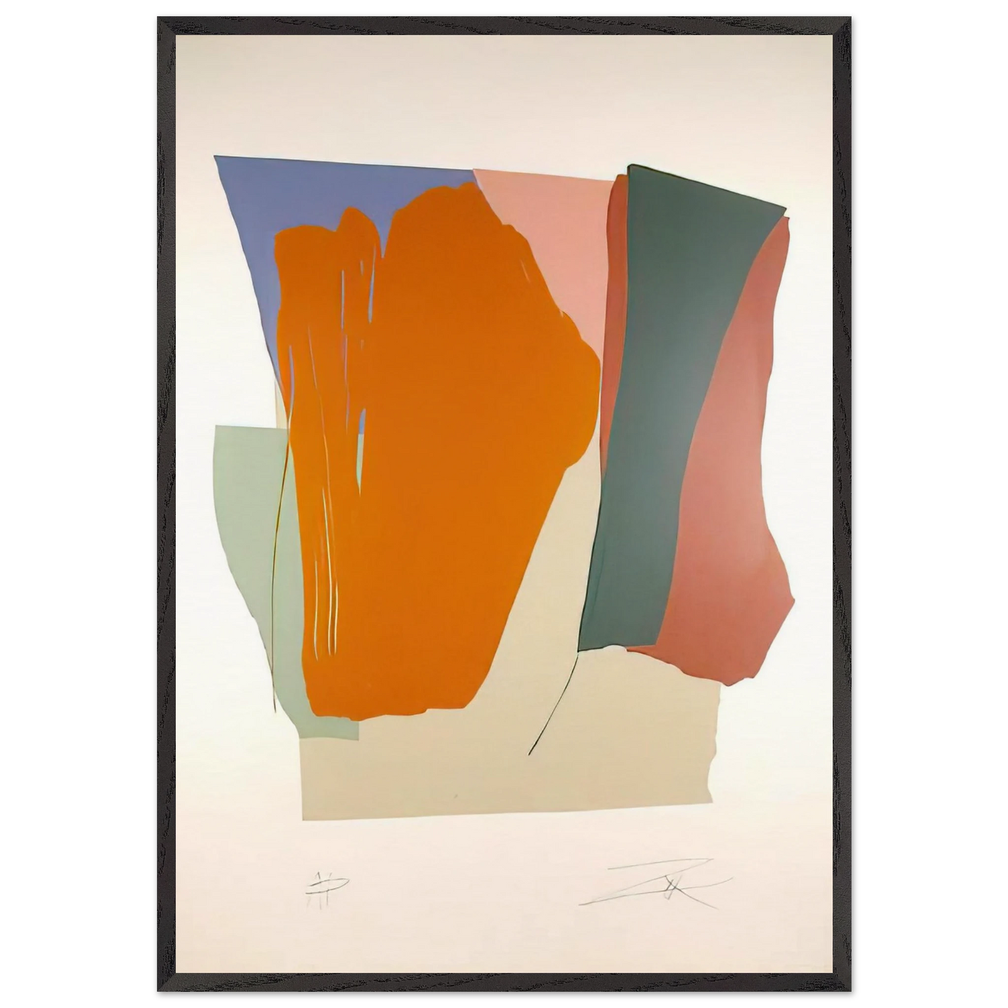 Untitled 8 - 1979 - Larry Zox Framed Art Print – Black Wooden Frame - Default Title - -Framed Art Print