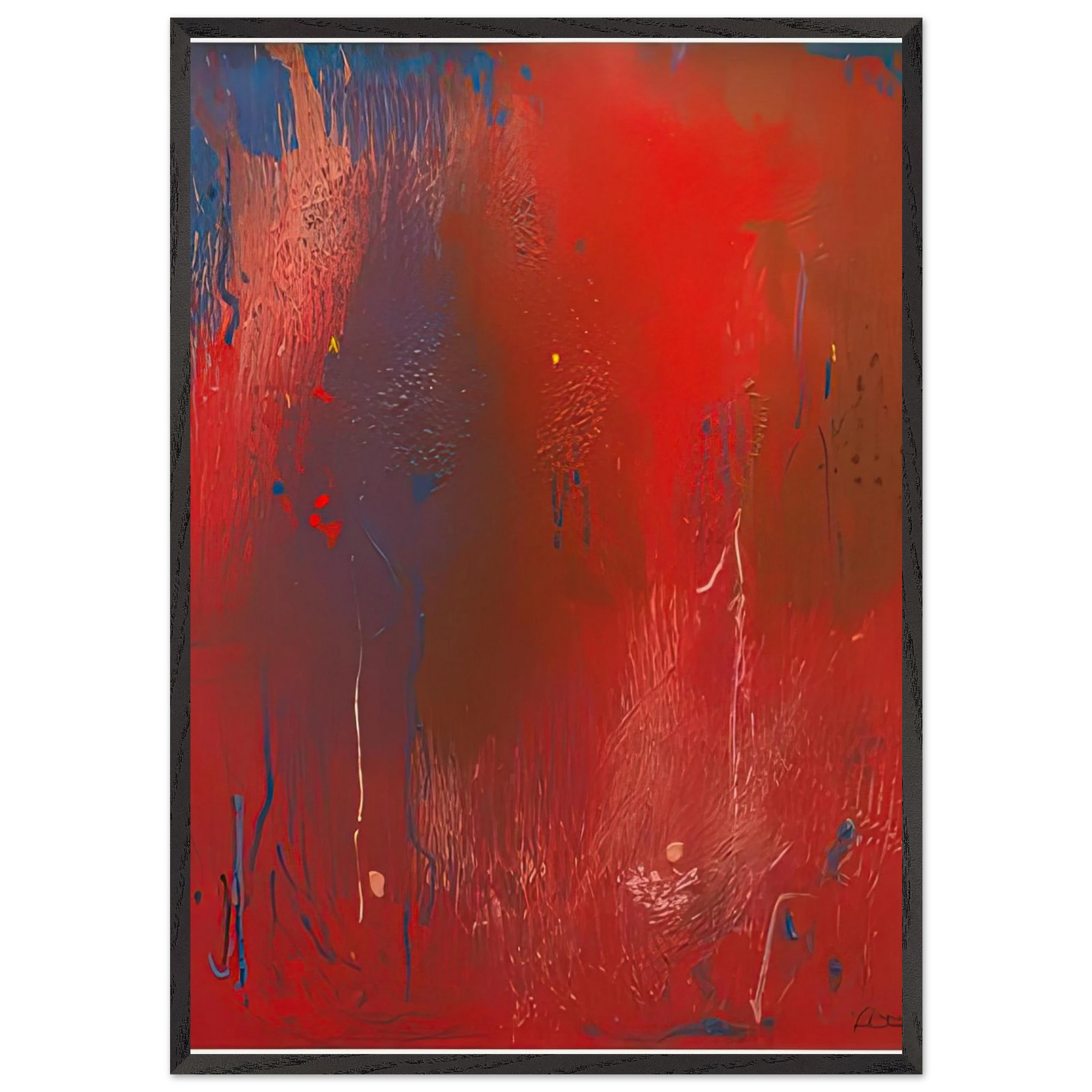 Warrior 1991- - Helen Frankenthaler Framed Art Print – Black Wooden Frame - Default Title - -Framed Art Print