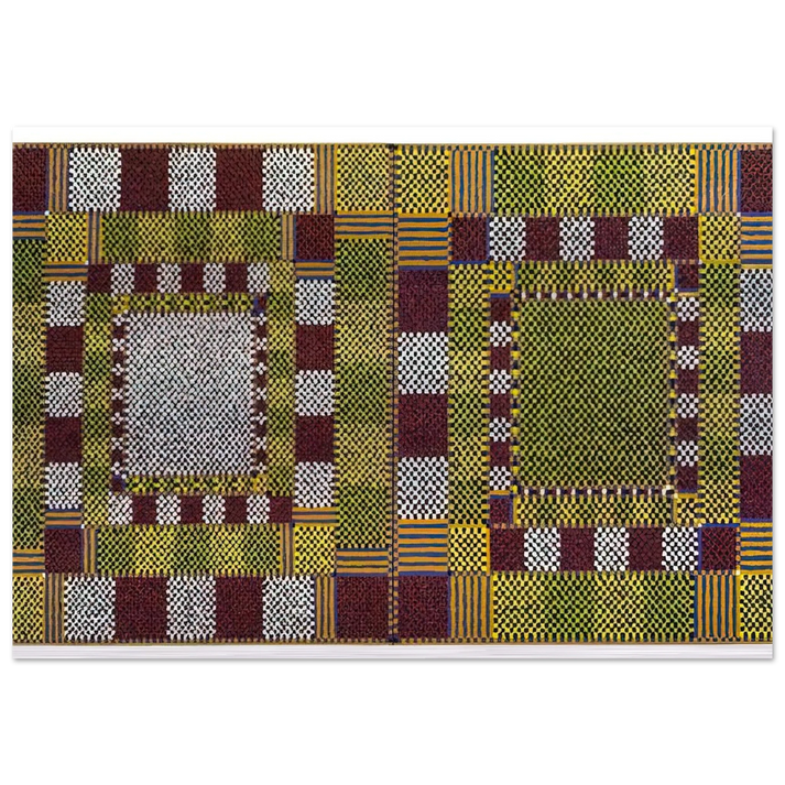 Timaeus III and IV - 1966 - Alfred Jensen Brushed Aluminum Print - 70x100 cm / 28x40 inches | Alfred Jensen Aluminum Print | Alfred Jensen Prints