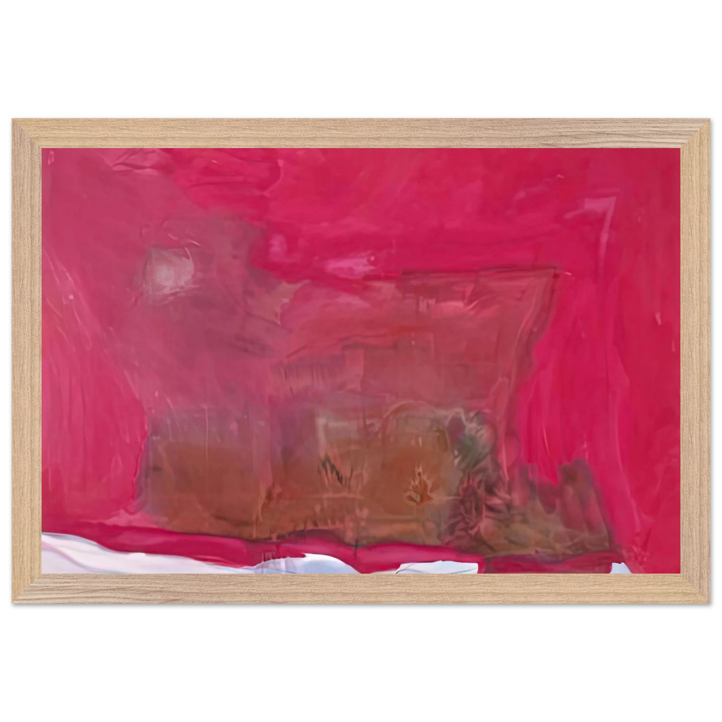 Helen Frankenthaler - Renaissance, 1971- Wall Art - 60x80 cm / 24x32 inches - Premium Wooden Framed Poster With Fine Art Paper - White frame