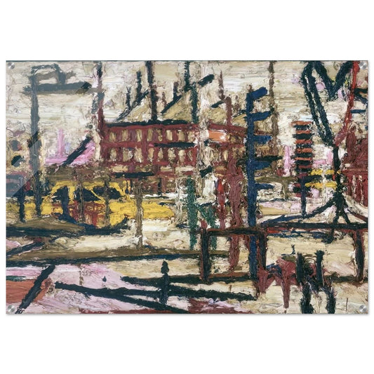 MORNINGTON CRESCENT - Frank Auerbach Acrylic Print - 70x100 cm / 28x40″ inches