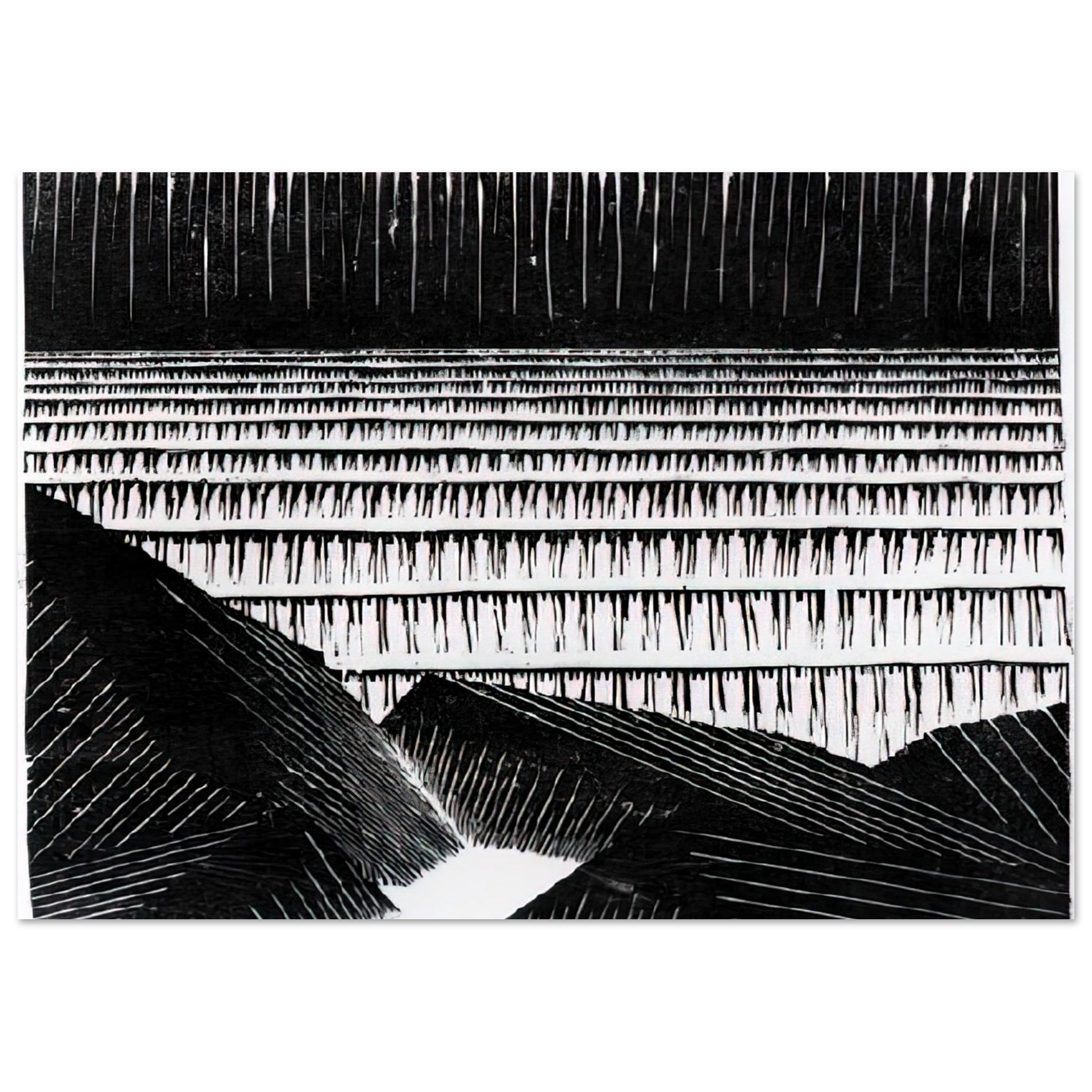 MC Escher - ESCHER (4) Wall Art - 30x40 cm / 12x16 inches - Premium Wooden Framed Poster With Fine Art Paper - Black frame