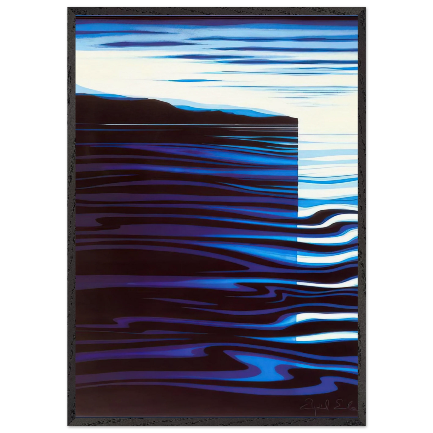 Reflections - Eyvind Earle Framed Art Print – Black Wooden Frame - Default Title - -Framed Art Print